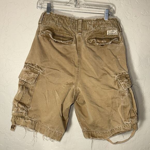 Abercrombie Y2K vintage af twill cargo pocket baggy shorts size 30 - Picture 8 of 8